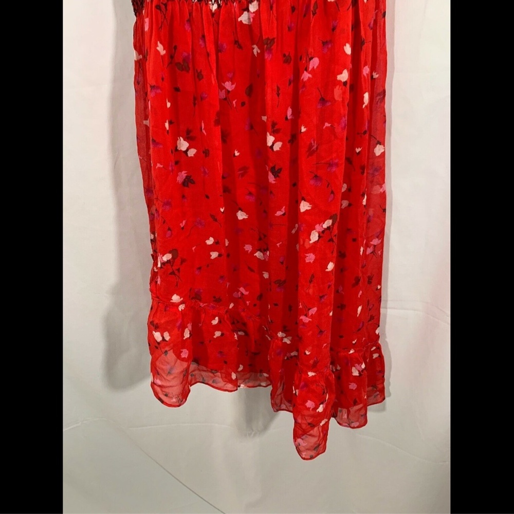 NWT $398 Joie Hafsa One Shoulder Silk Dress in Matador‎ Red [SZ Small ] - Picture 4 of 8